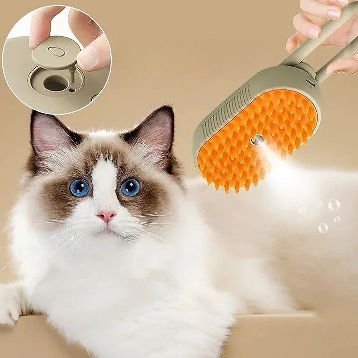 Peine de vapor para mascotas 3 en 1