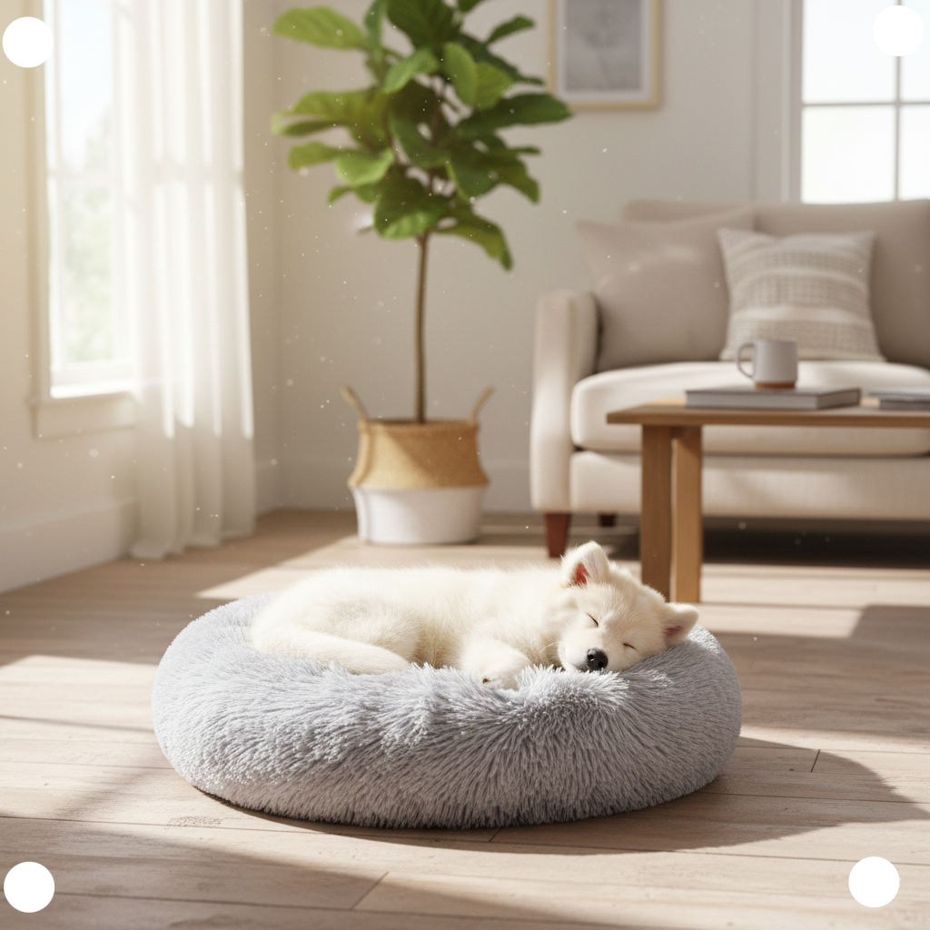 CAMA AFELPADA PARA MASCOTAS